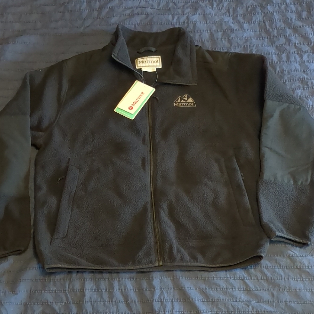 Marmot Men's Black Wanderer High Pile Fleece Jacket